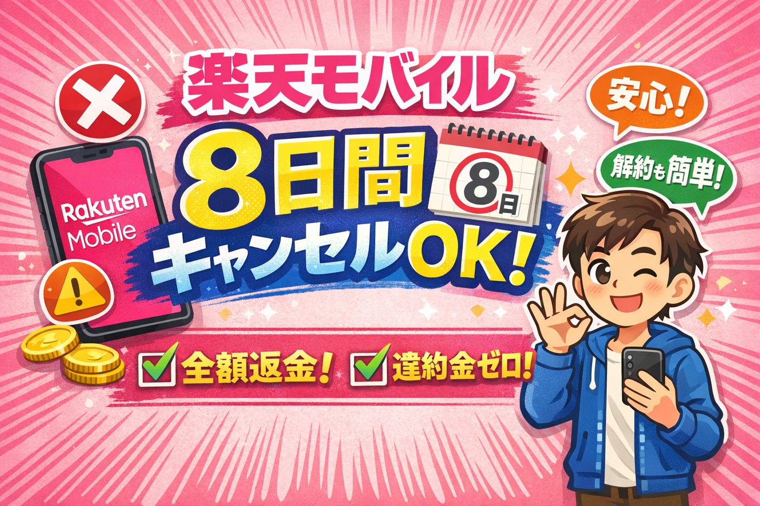 楽天 モバイル 8 日間 キャンセル - モバイル☆ナビ